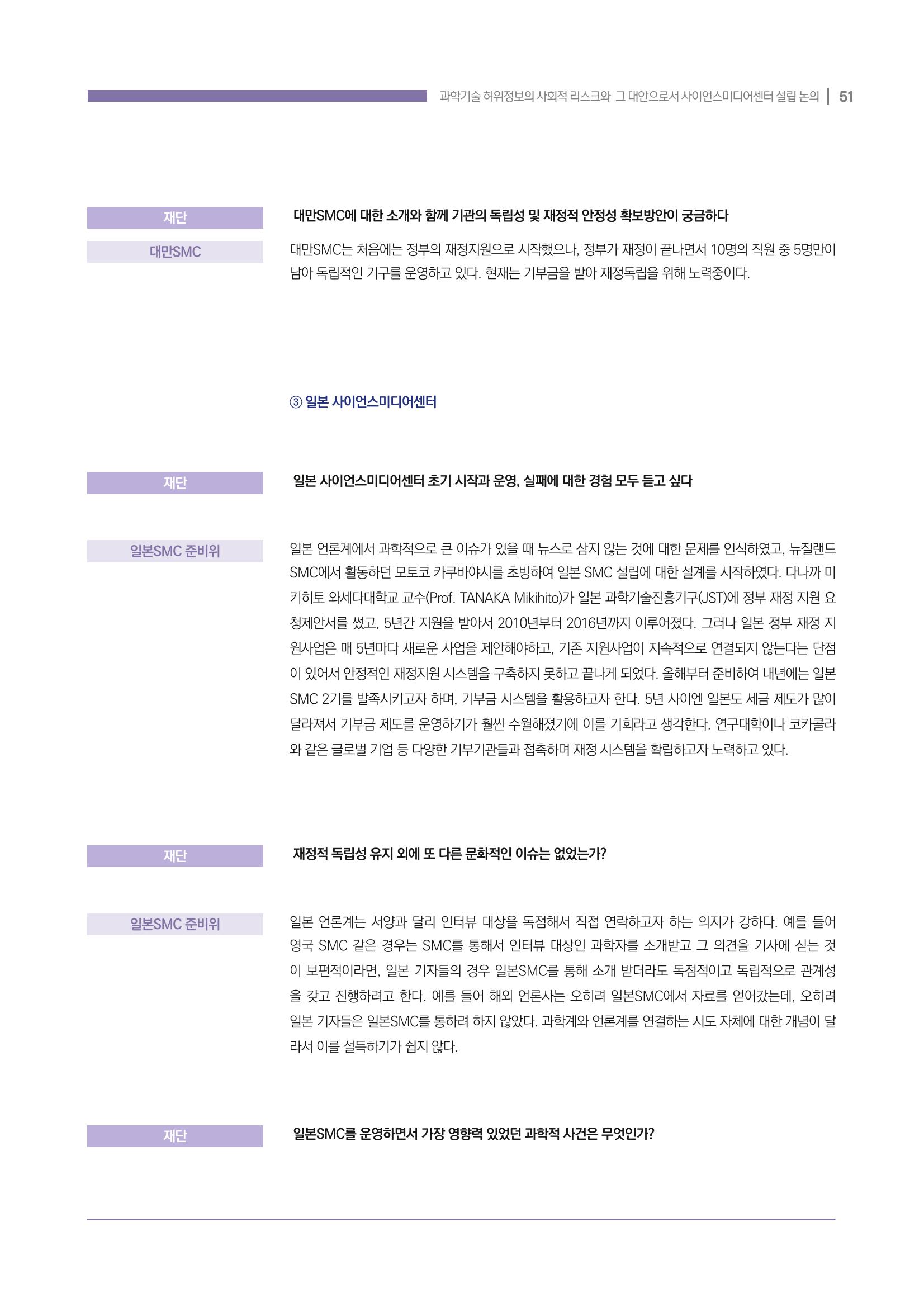 과학기술 허위정보의 사회적 리스크와 그 대안으로서 사이언스미디어센터 설립 논의 51페이지