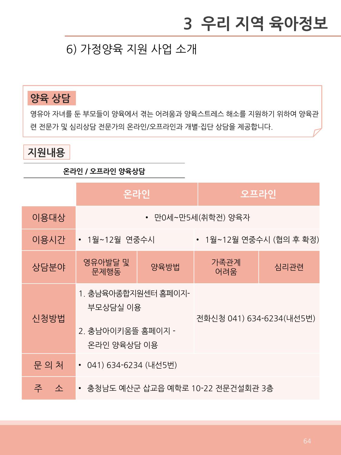 [충남센터]포괄적 양육정보안내 64페이지
