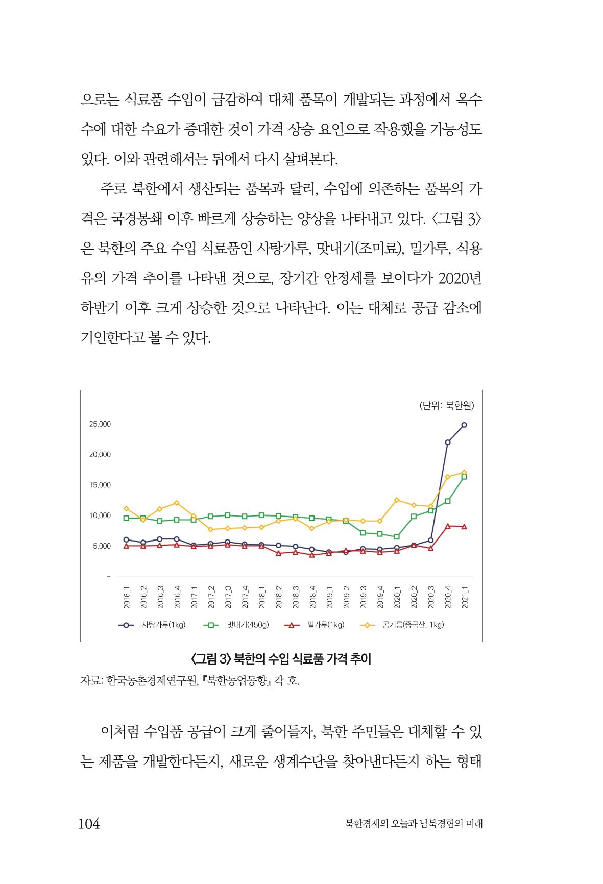 한백통일경제연구 제2호, '북한경제의 오늘과 남북경협의 미래 106페이지