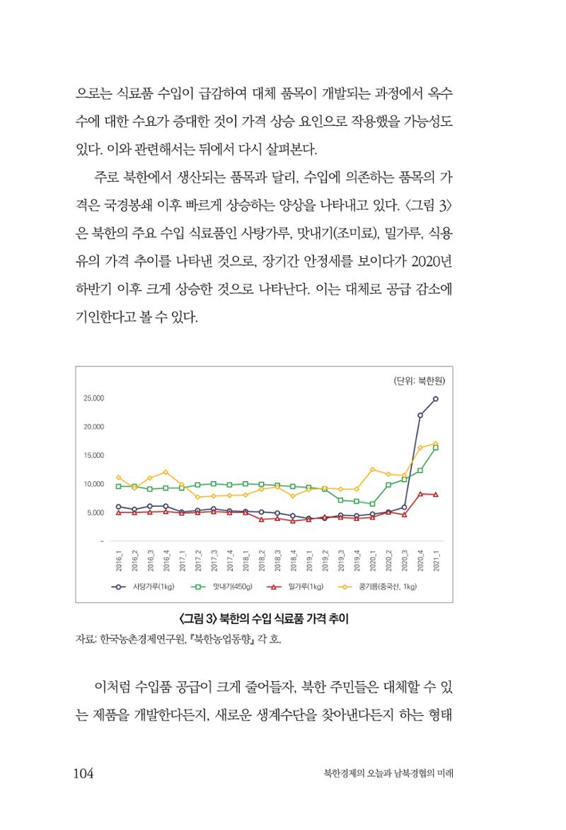 한백통일경제연구 제2호, '북한경제의 오늘과 남북경협의 미래 106페이지