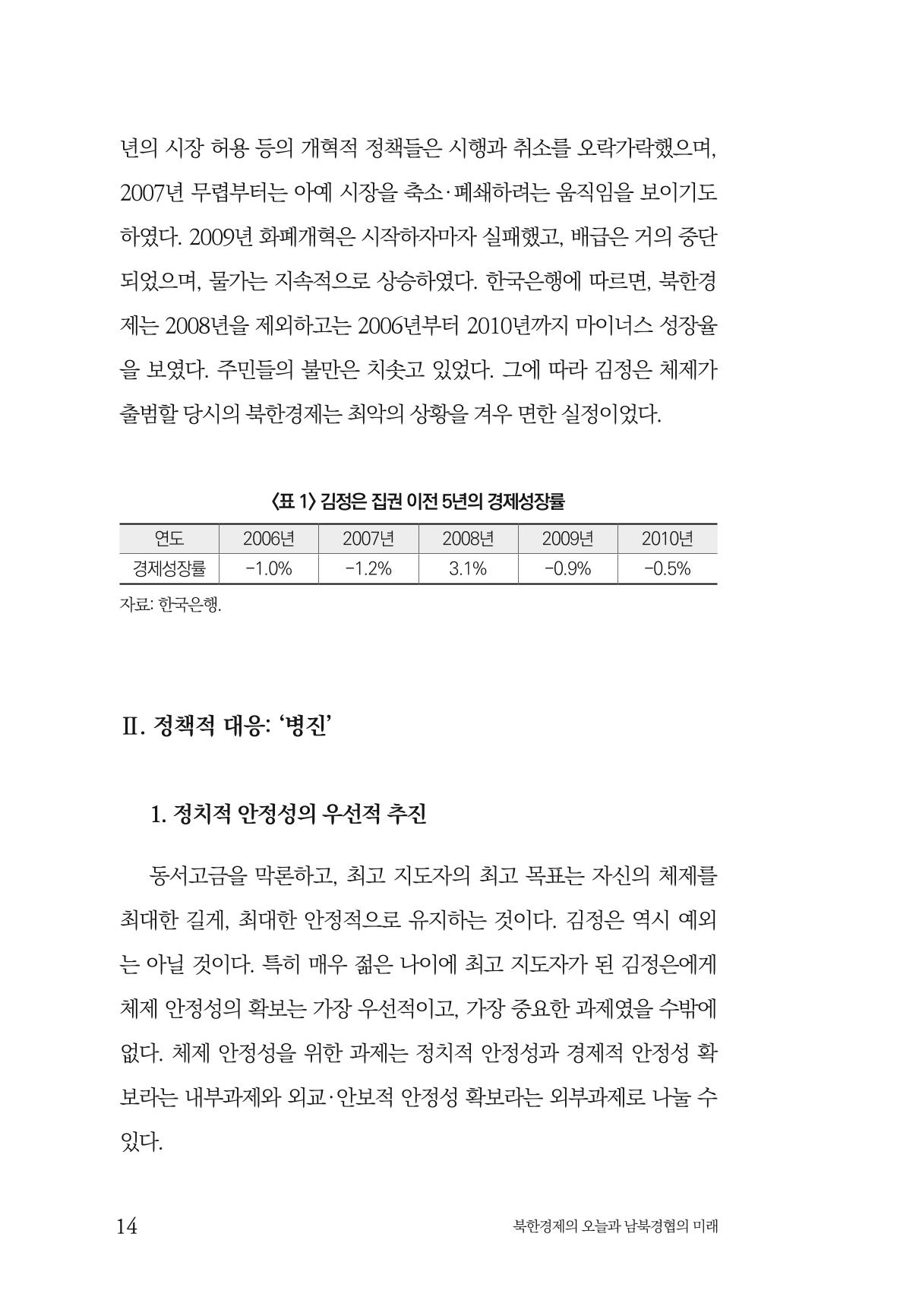 한백통일경제연구 제2호, '북한경제의 오늘과 남북경협의 미래 16페이지