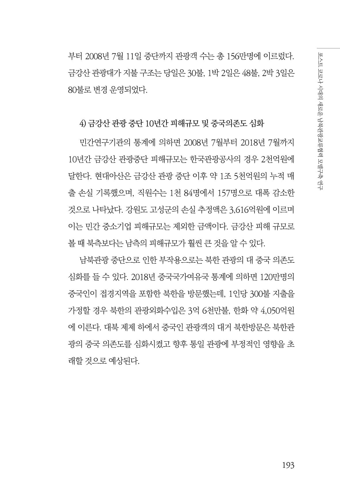 한백통일경제연구 제2호, '북한경제의 오늘과 남북경협의 미래 195페이지