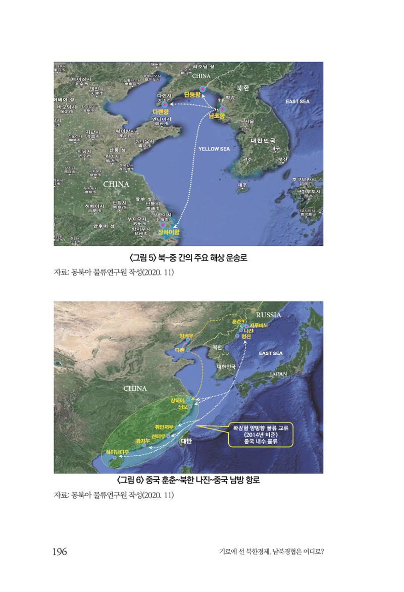 한백통일경제연구 창간호 '기로에 선 북한경제, 남북경협은 어디로?' 196페이지