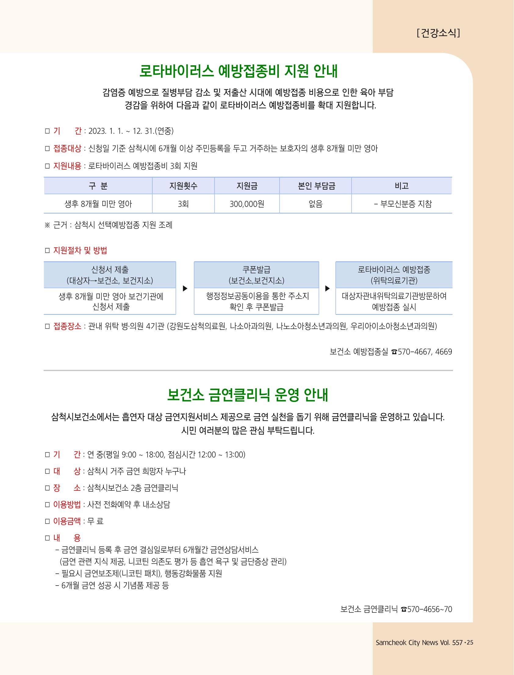 2023년 1월 삼척 시정소식지 25페이지