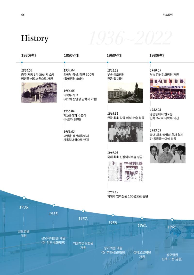 가톨릭대학교 의과대학 홍보책자 6페이지