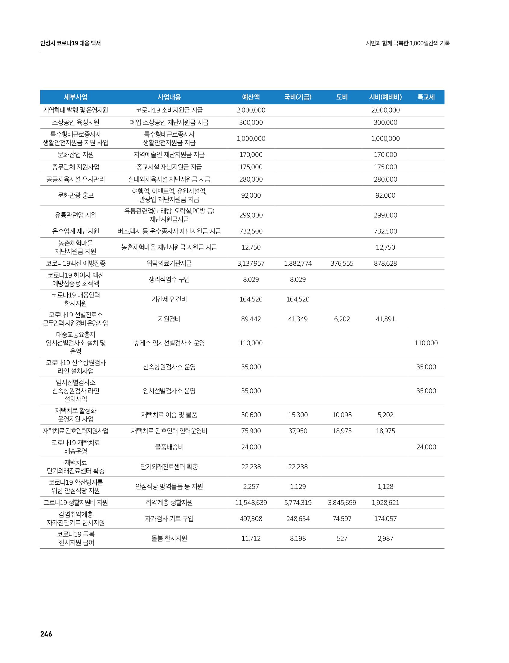 안성시 코로나19 대응백서 246페이지