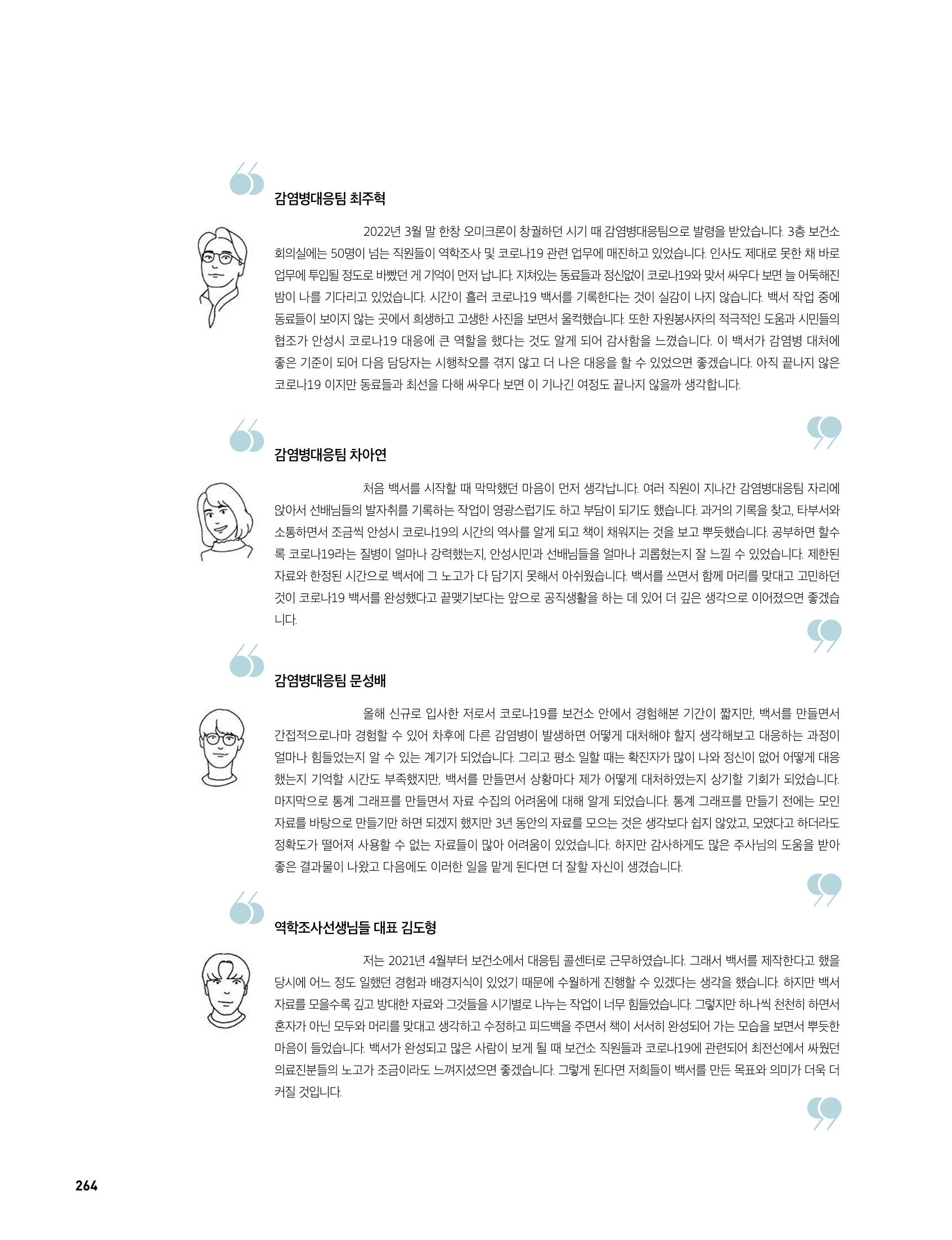 안성시 코로나19 대응백서 264페이지