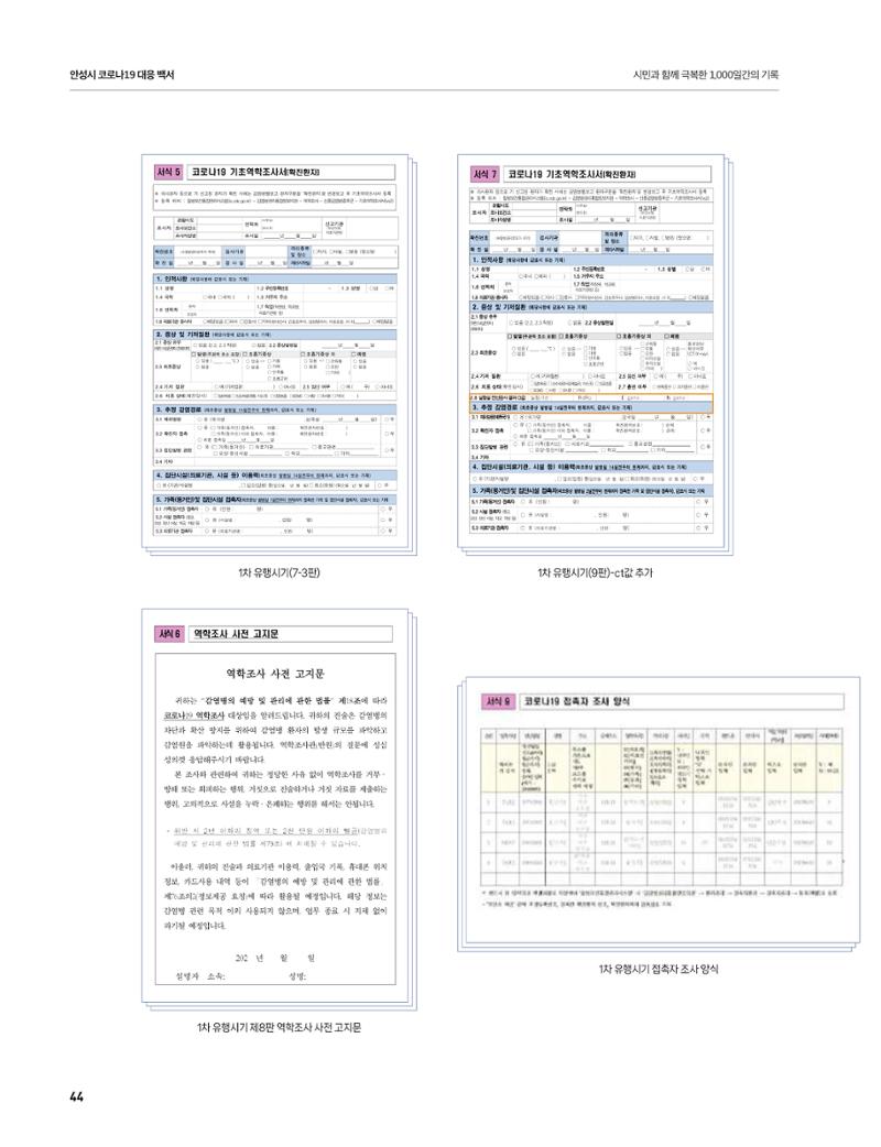 안성시 코로나19 대응백서 44페이지