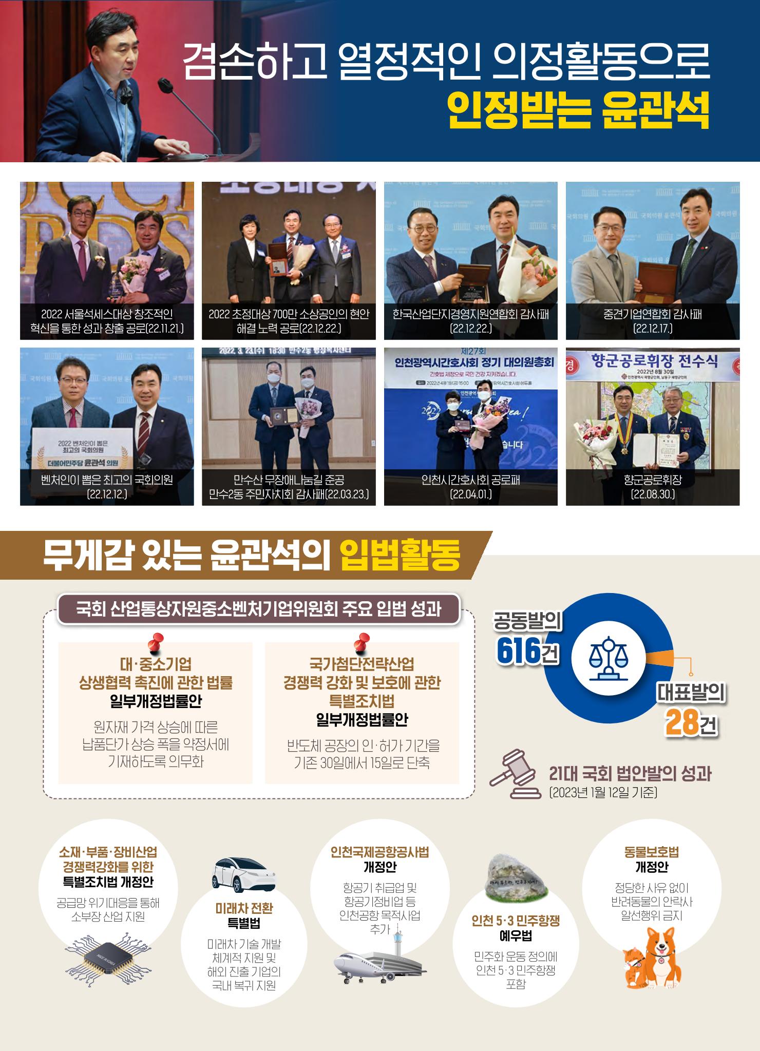 2023 국회의원 윤관석 설 의정보고서 7페이지