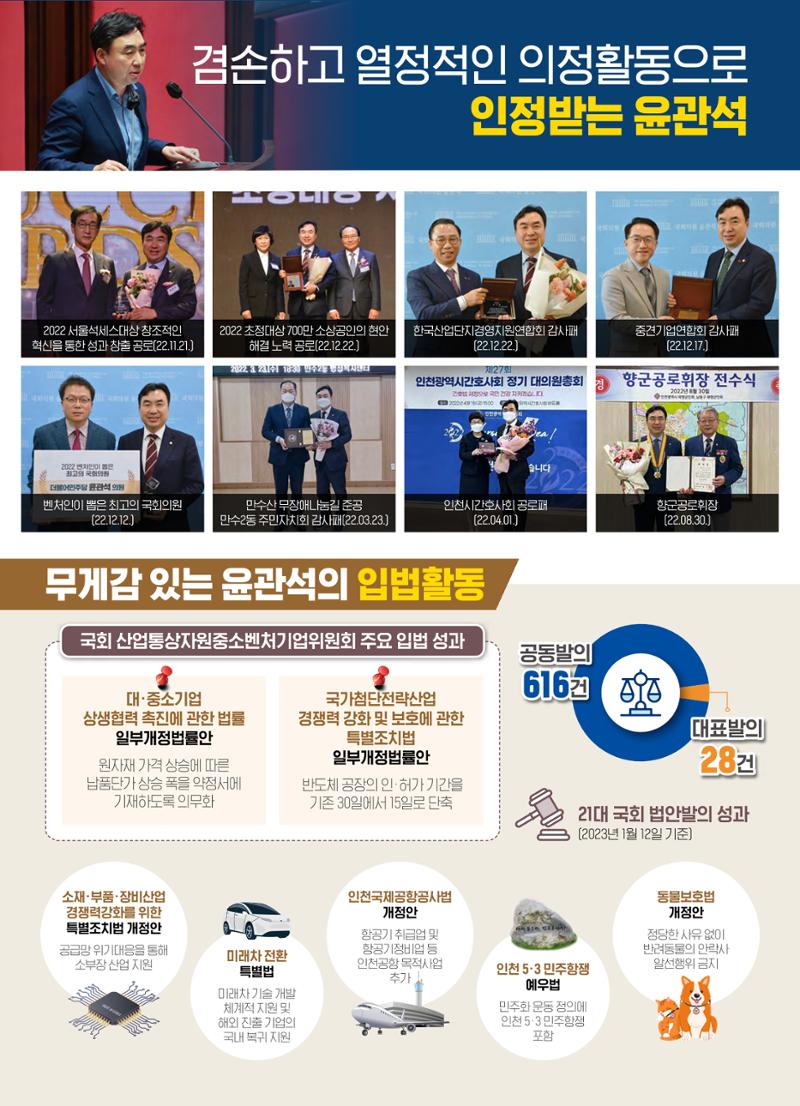 2023 국회의원 윤관석 설 의정보고서 7페이지