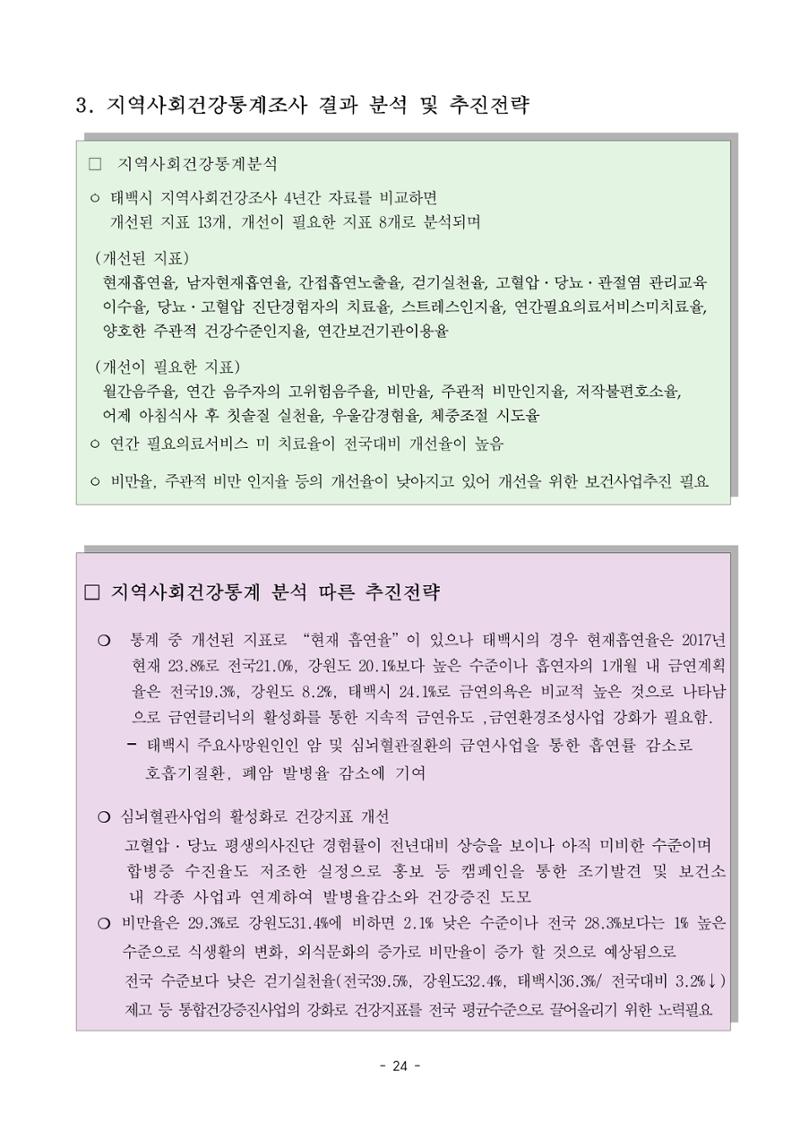태백시 제7기 지역보건의료계획 26페이지