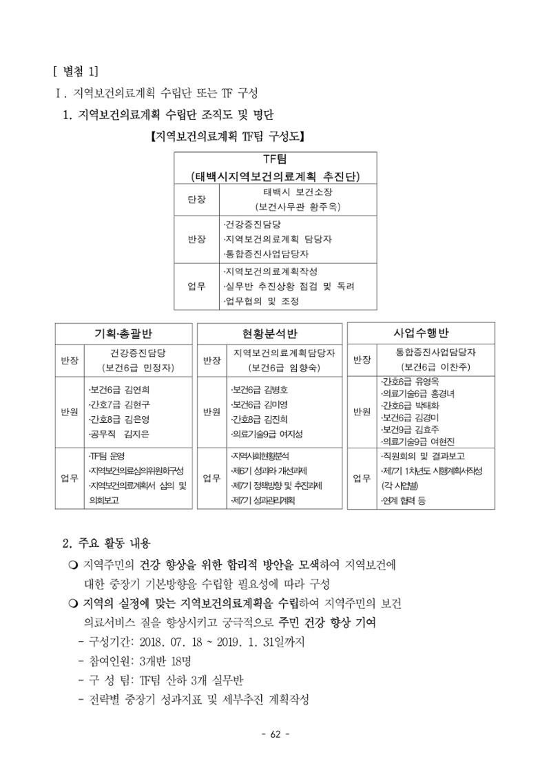 태백시 제7기 지역보건의료계획 64페이지