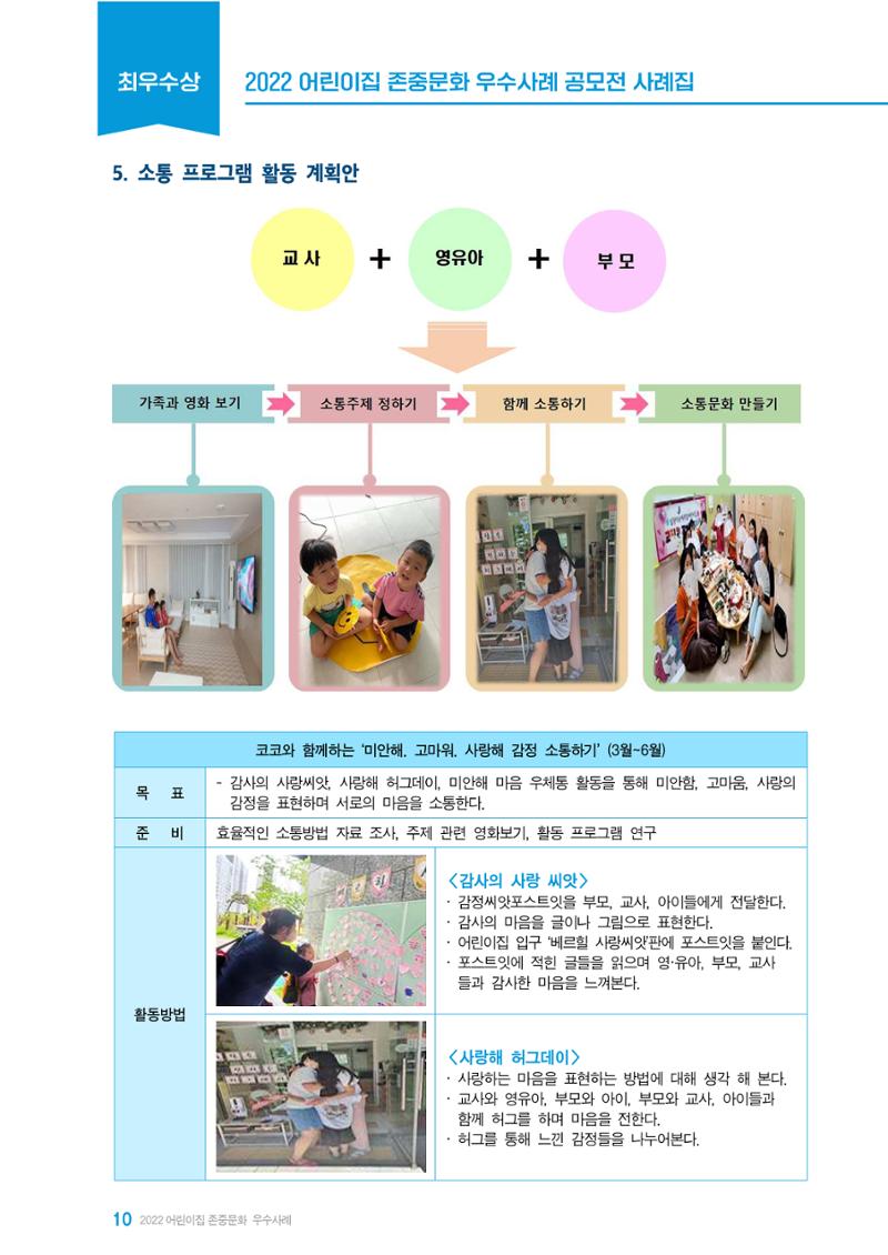 2022 어린이집 존중문화 공모전 우수사례집 12페이지