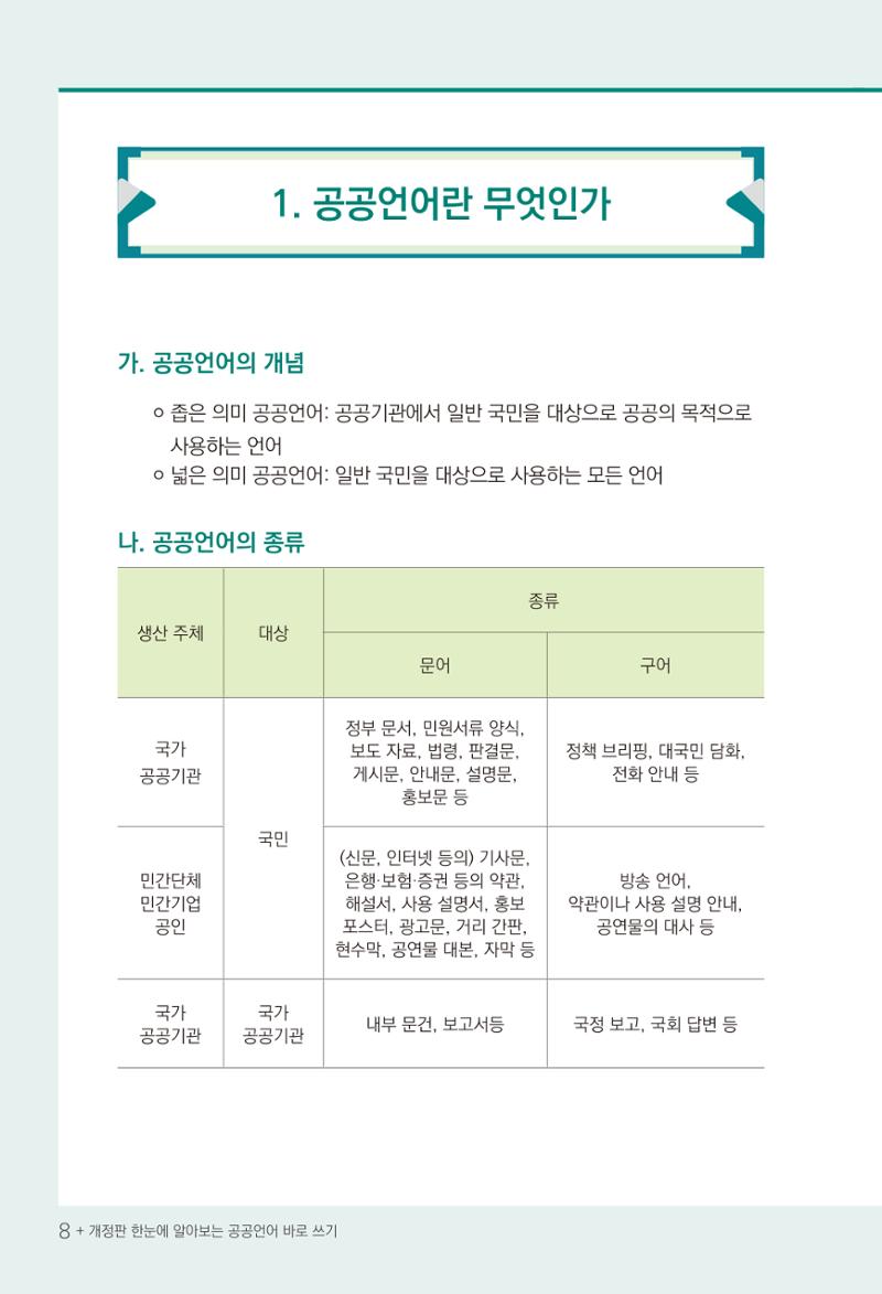 2022(개정판) 한눈에 알아보는 공공언어 바로 쓰기 10페이지