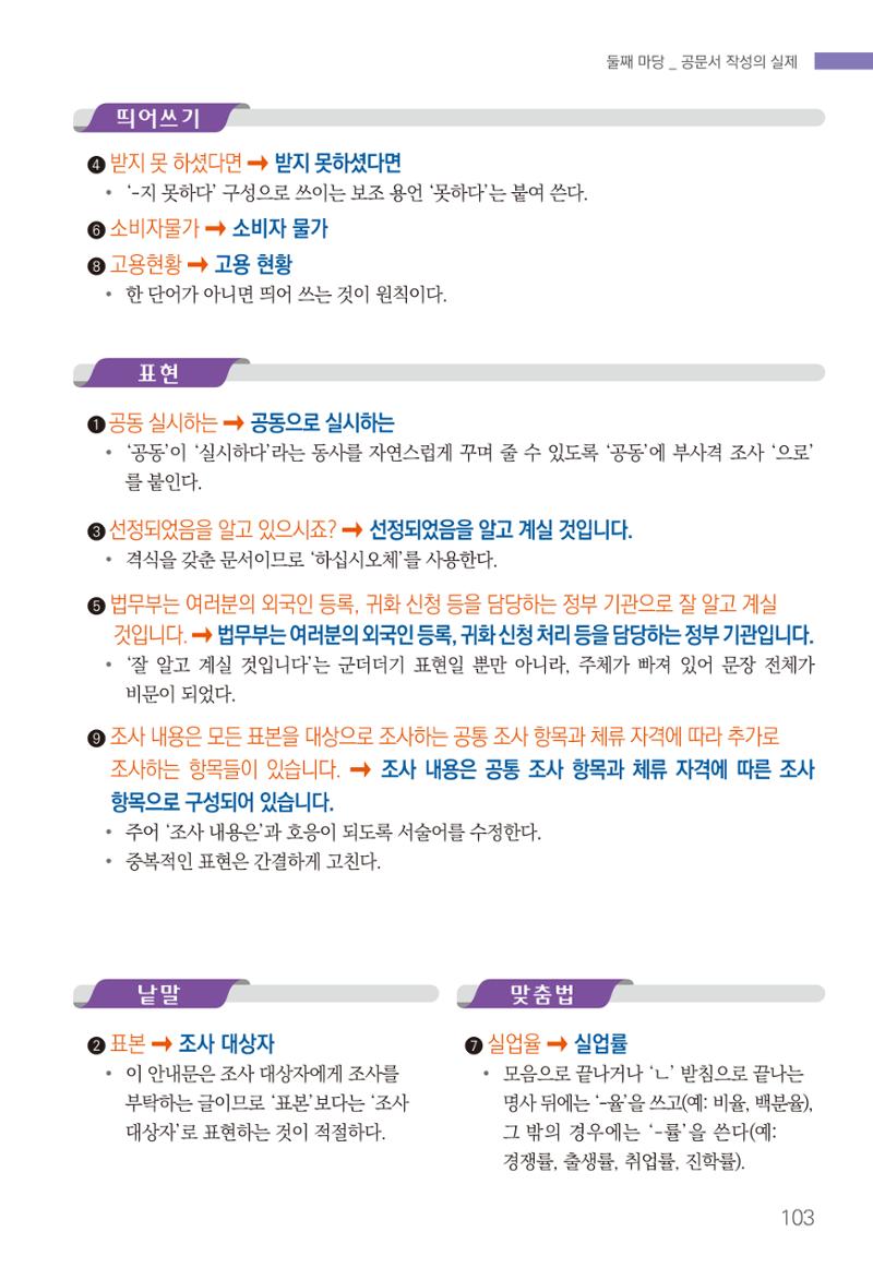 2022(개정판) 한눈에 알아보는 공공언어 바로 쓰기 105페이지