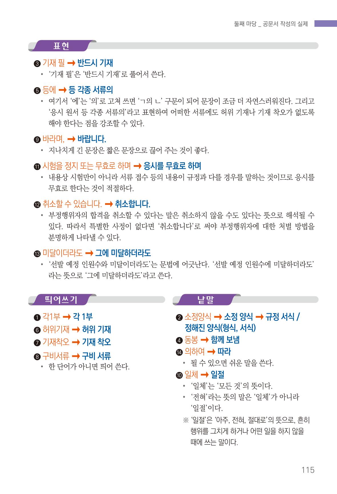 2022(개정판) 한눈에 알아보는 공공언어 바로 쓰기 117페이지