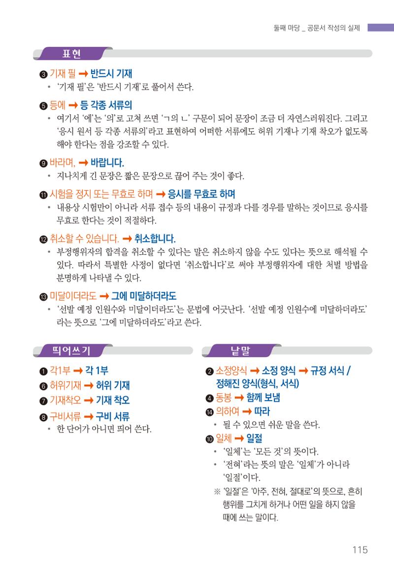 2022(개정판) 한눈에 알아보는 공공언어 바로 쓰기 117페이지