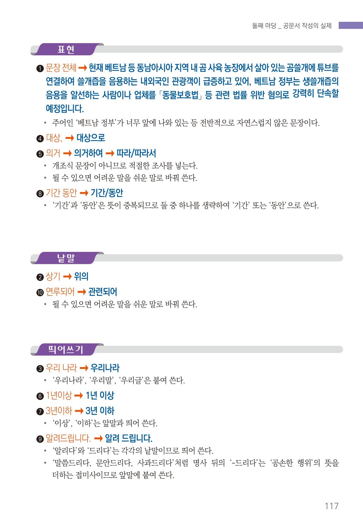2022(개정판) 한눈에 알아보는 공공언어 바로 쓰기 119페이지