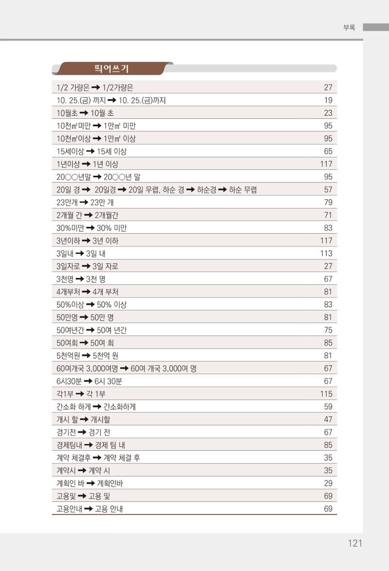 2022(개정판) 한눈에 알아보는 공공언어 바로 쓰기 123페이지
