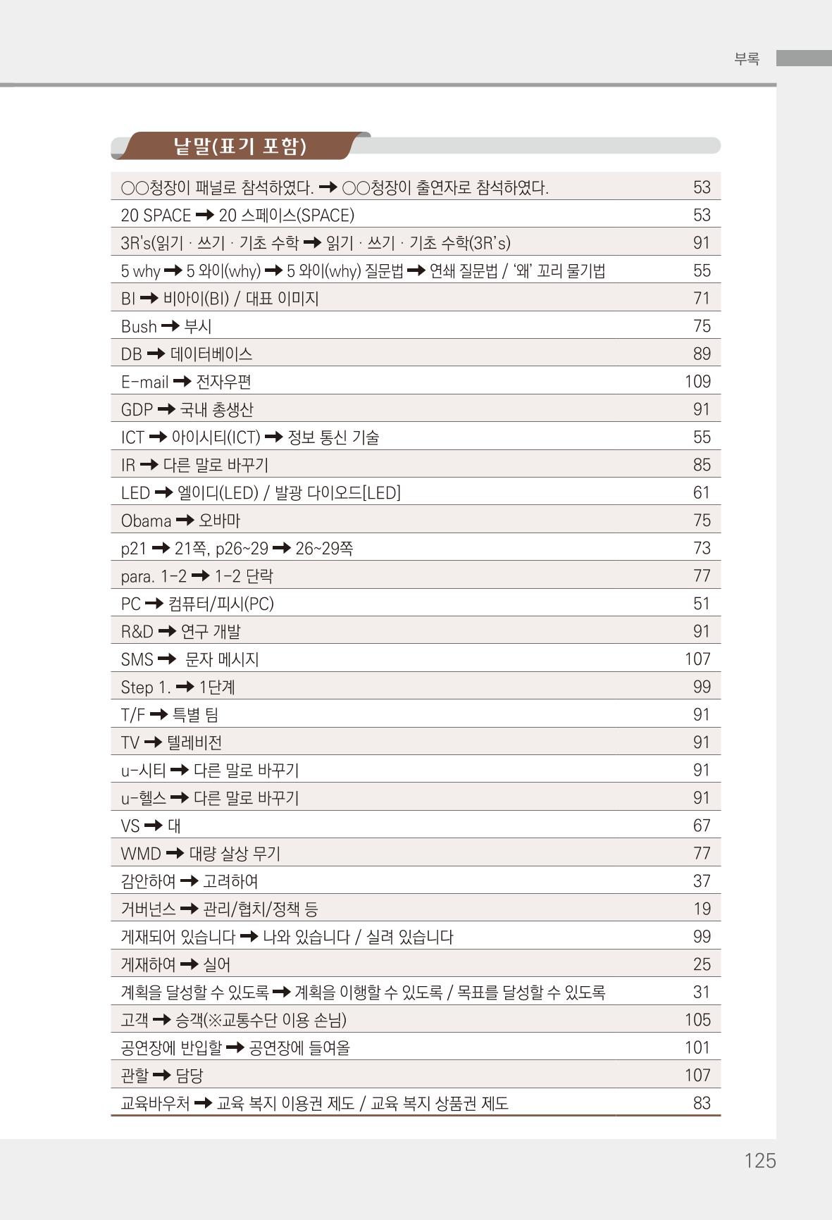 2022(개정판) 한눈에 알아보는 공공언어 바로 쓰기 127페이지