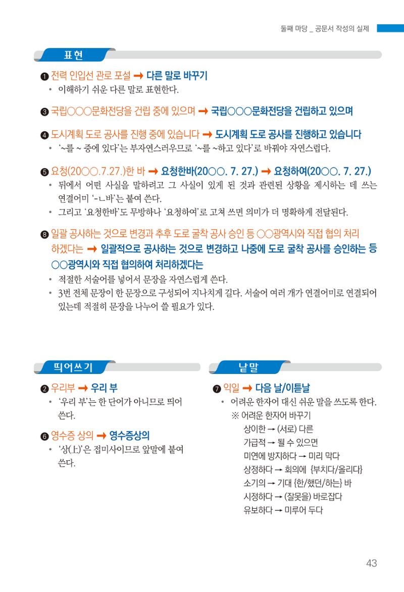 2022(개정판) 한눈에 알아보는 공공언어 바로 쓰기 45페이지
