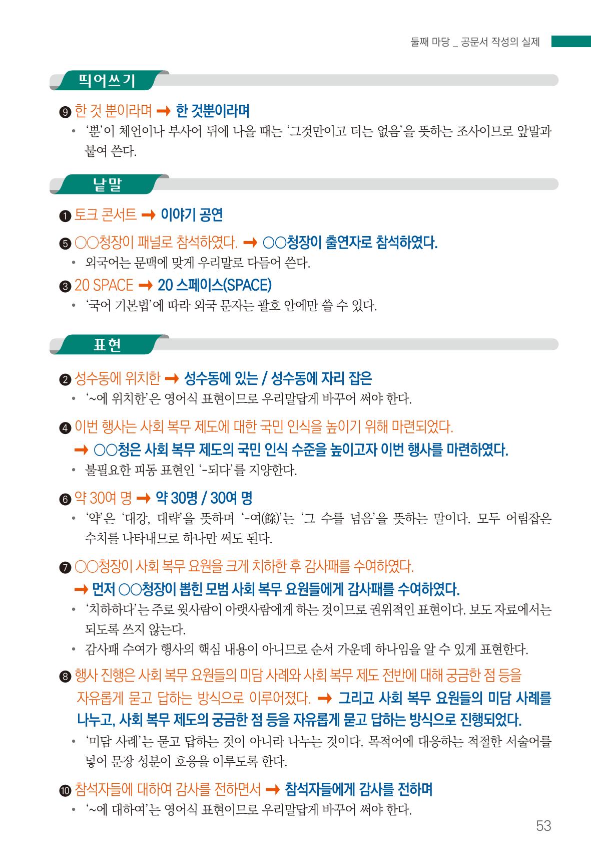 2022(개정판) 한눈에 알아보는 공공언어 바로 쓰기 55페이지