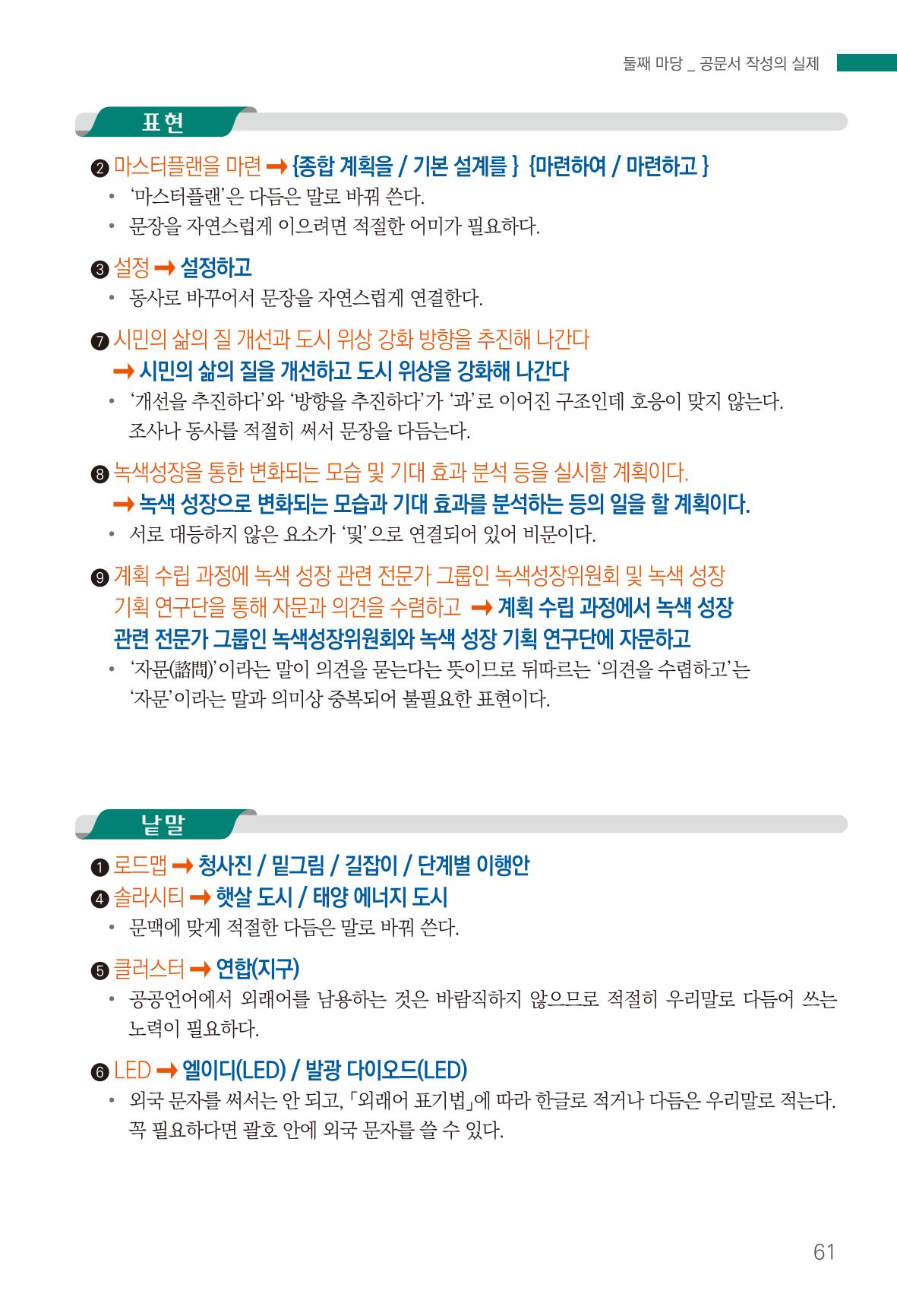 2022(개정판) 한눈에 알아보는 공공언어 바로 쓰기 63페이지