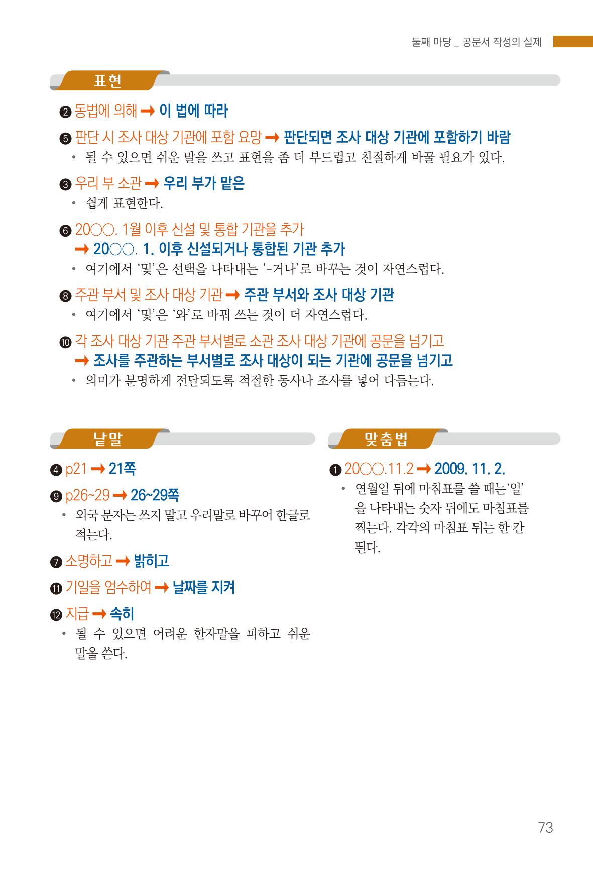 2022(개정판) 한눈에 알아보는 공공언어 바로 쓰기 75페이지