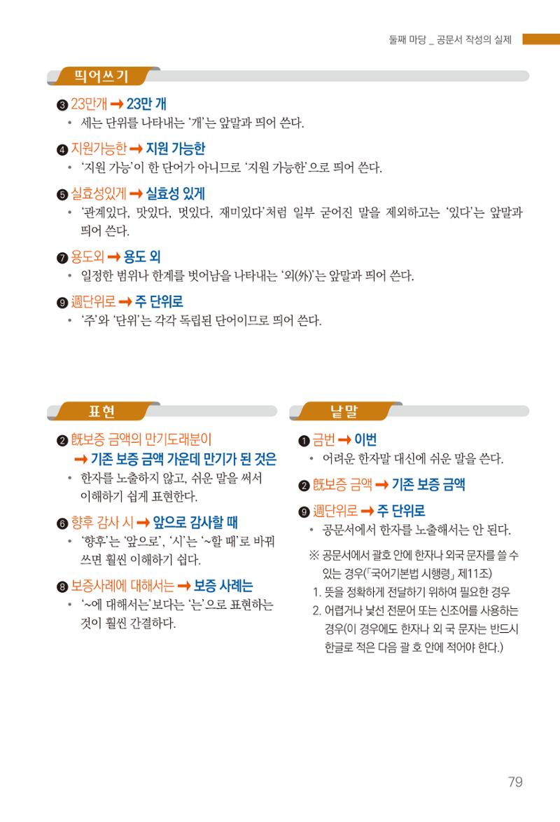 2022(개정판) 한눈에 알아보는 공공언어 바로 쓰기 81페이지