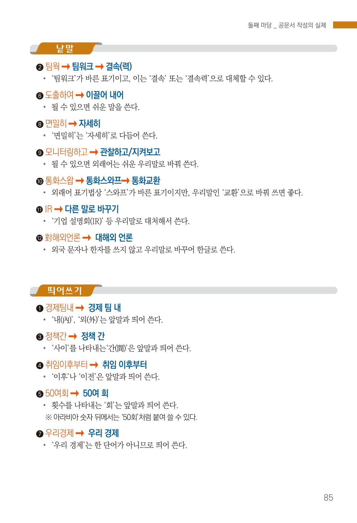 2022(개정판) 한눈에 알아보는 공공언어 바로 쓰기 87페이지
