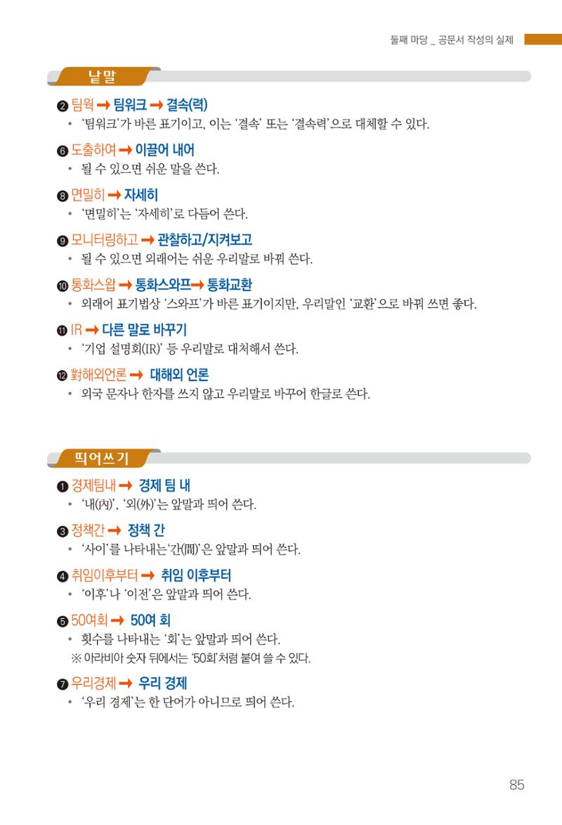2022(개정판) 한눈에 알아보는 공공언어 바로 쓰기 87페이지