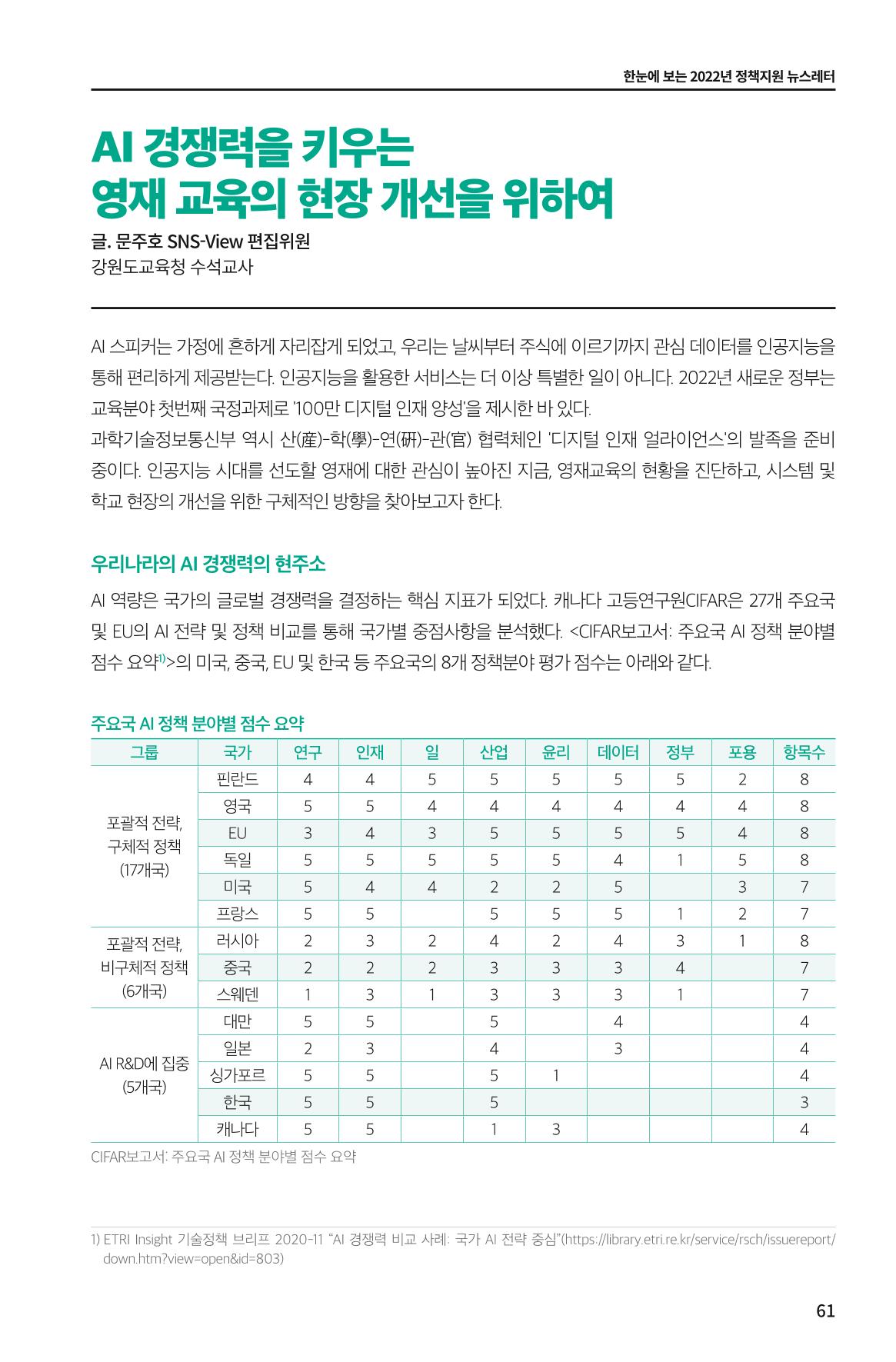 한눈에 보는 2022 KOFAC SNS-View 61페이지