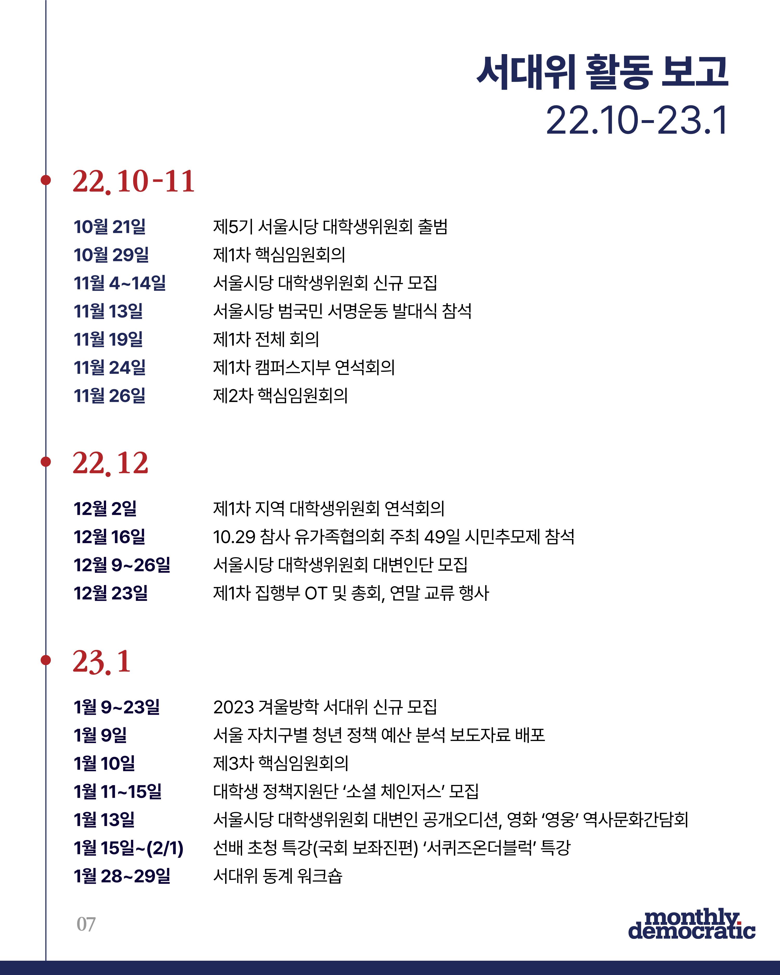 더불어민주당 서울특별시당 대학생위원회 월간 서대위 2월호 8페이지