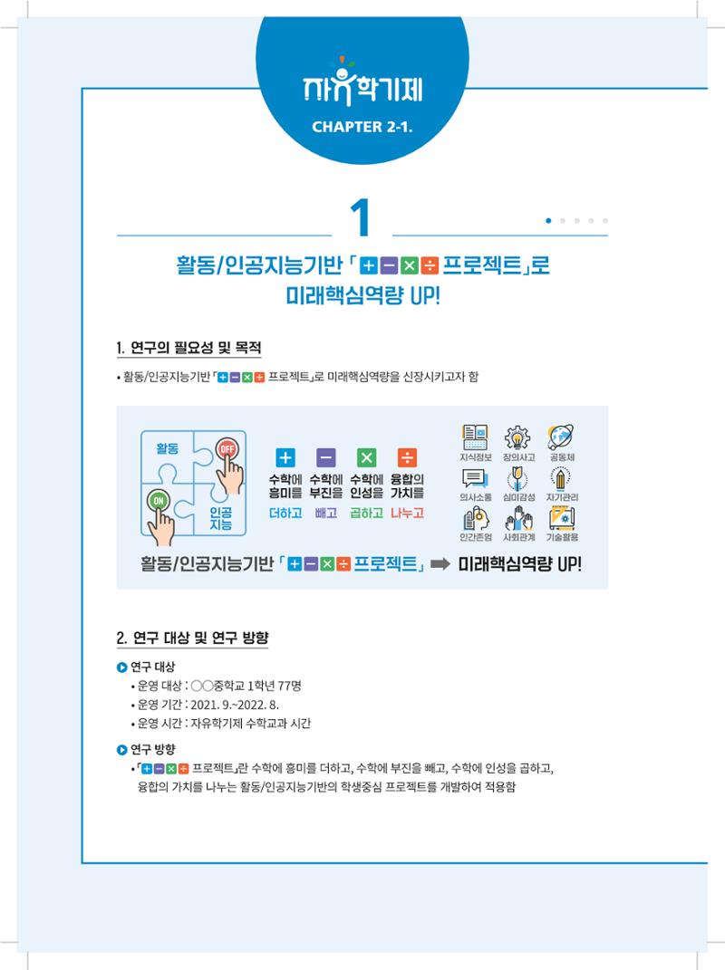 2022년 자유학기제 실천사례 연구대회 수업사례집 16페이지