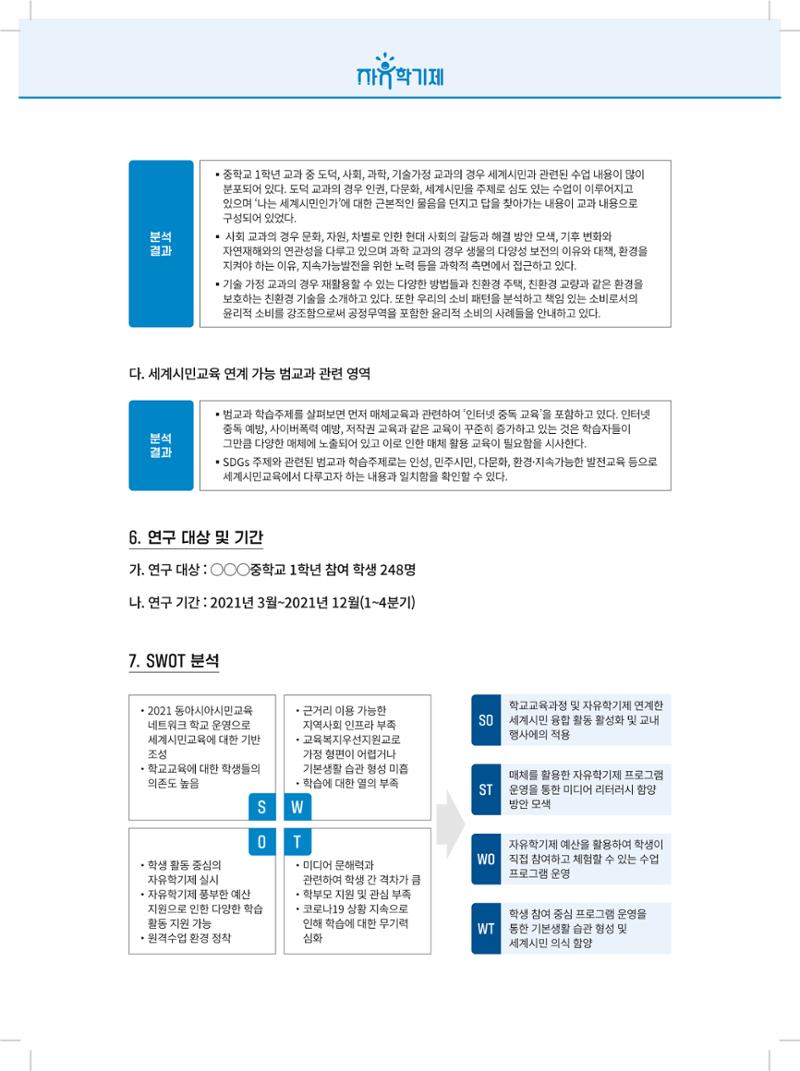 2022년 자유학기제 실천사례 연구대회 수업사례집 228페이지