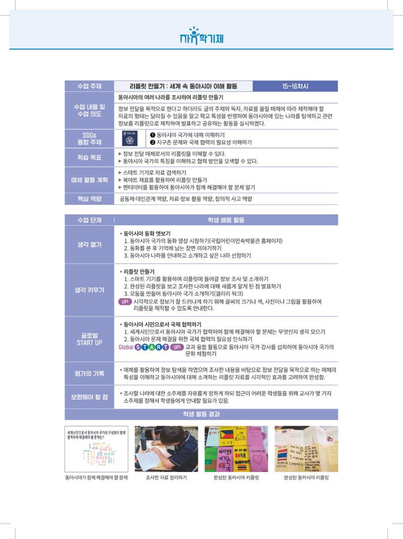 2022년 자유학기제 실천사례 연구대회 수업사례집 238페이지