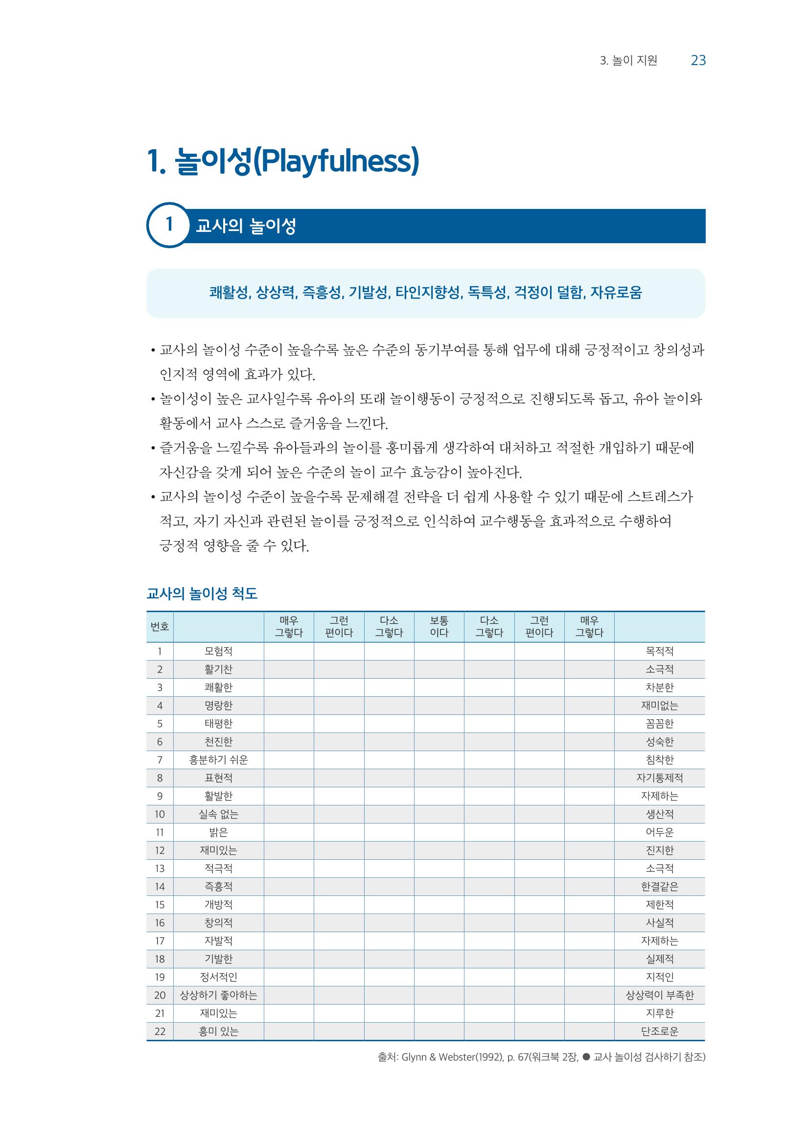 교사를 위한 놀이지원 연수자료 24페이지