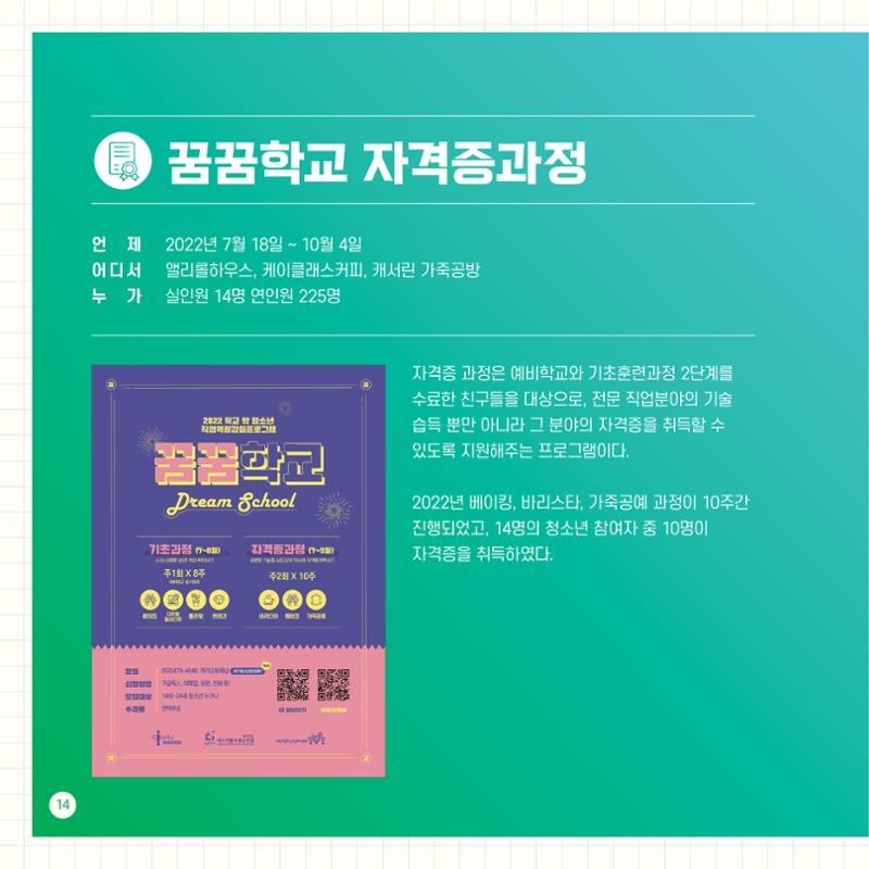 2022년 대구청소년창의센터 성과보고서 "꽃피우다" 14페이지