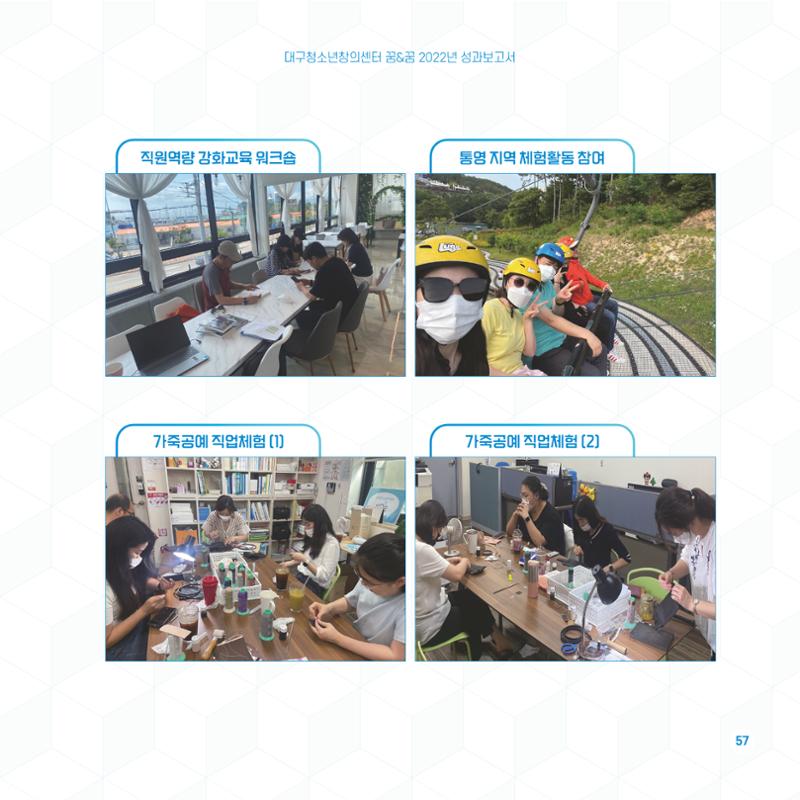 2022년 대구청소년창의센터 성과보고서 "꽃피우다" 57페이지