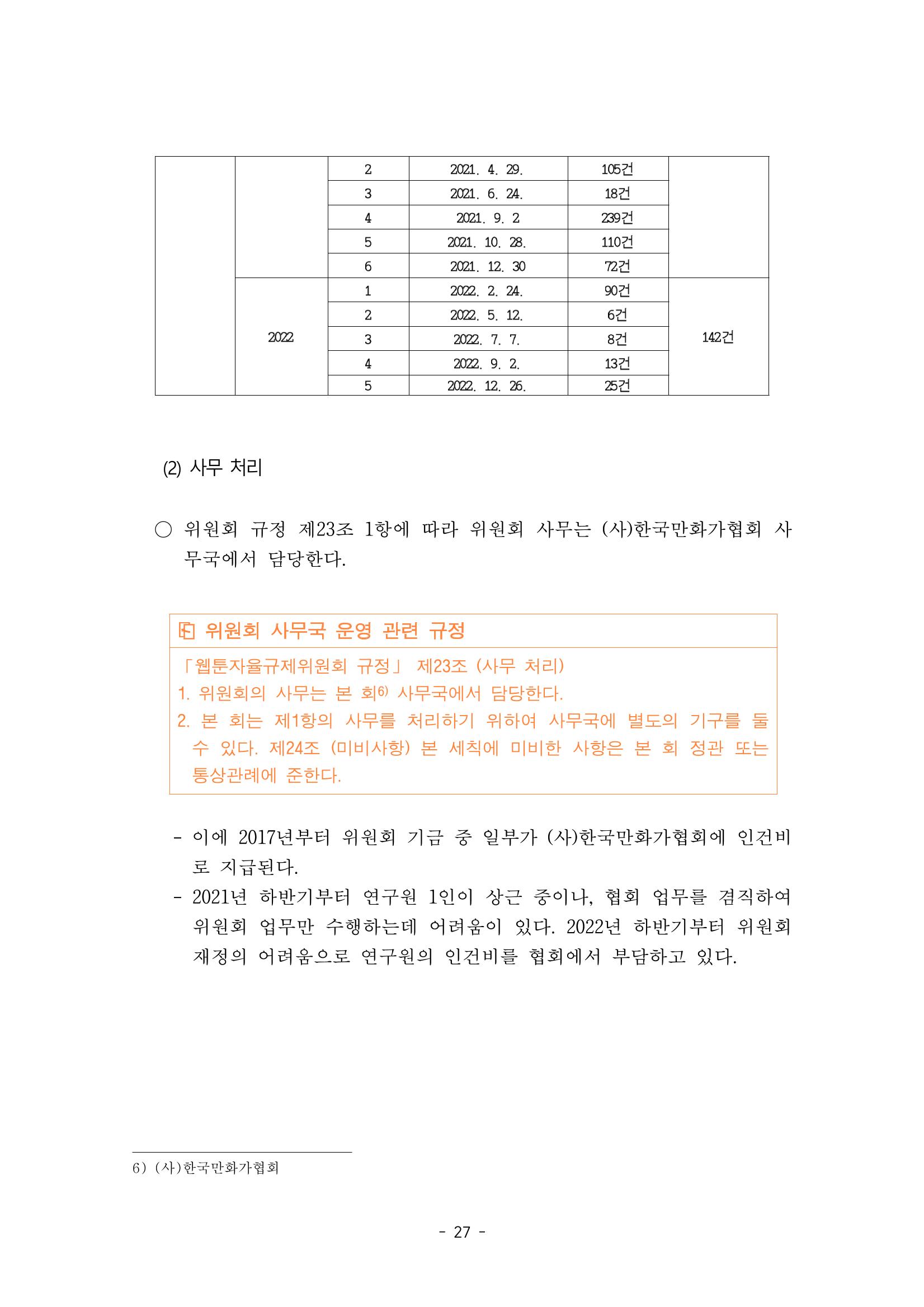 지속 가능한 웹툰자율규제위원회 운영을 위한 개선 방안 연구 27페이지