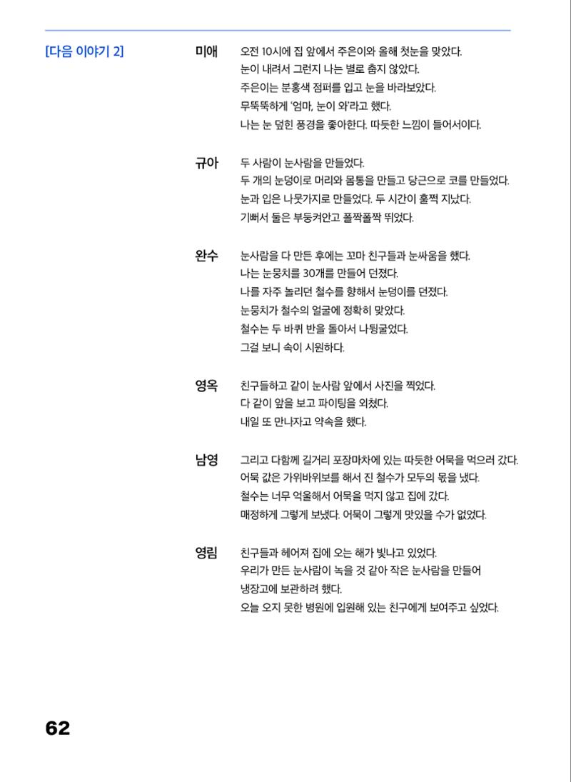 2022 장애인창작공연예술워크숍 Hello 프로젝트 시즌2 - 나는야 연기왕 기록집 64페이지