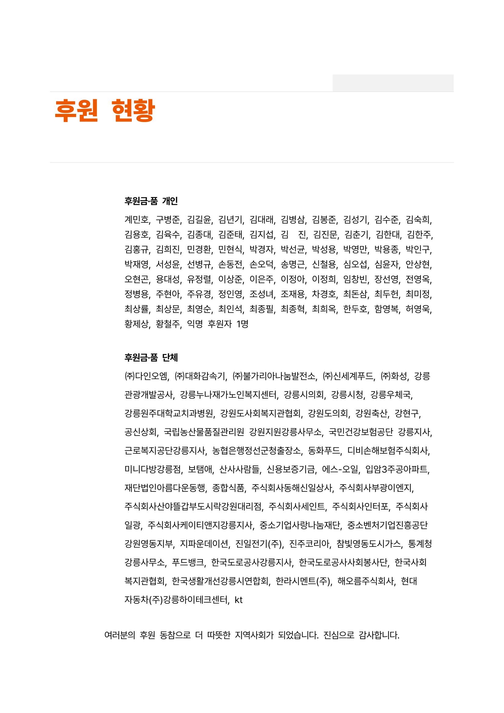 2022년 강릉종합사회복지관 사업보고서 39페이지