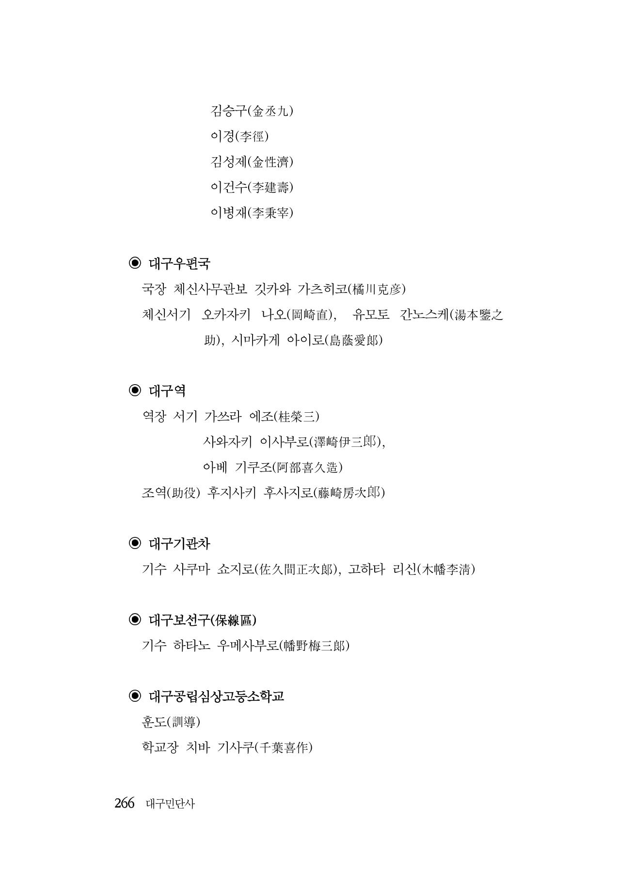 대구민단사(1915) 266페이지