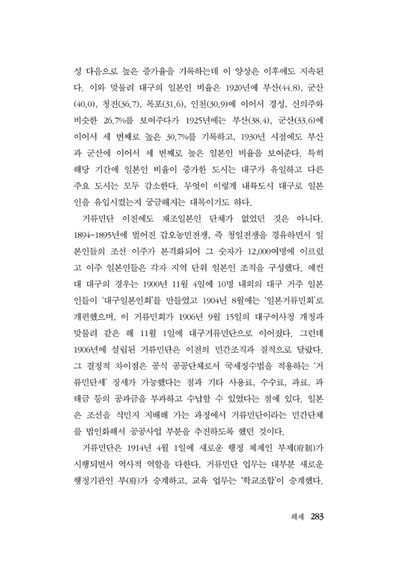 대구민단사(1915) 283페이지