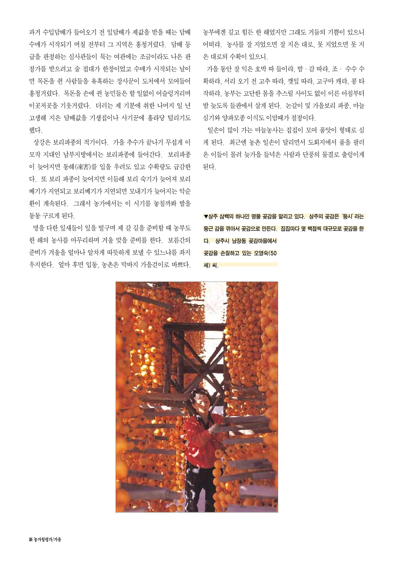 향토와 문화 vol.12 新 농가월령가(98년 11,12월) 63페이지