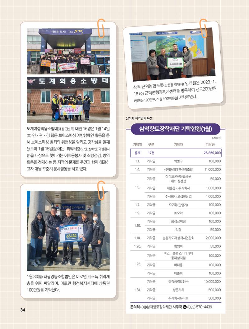 2023년 3월 삼척 시정소식지 34페이지