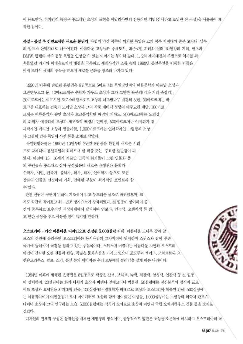향토와 문화 vol.19 화폐속의 우리문화(2001년 3,4월) 87페이지