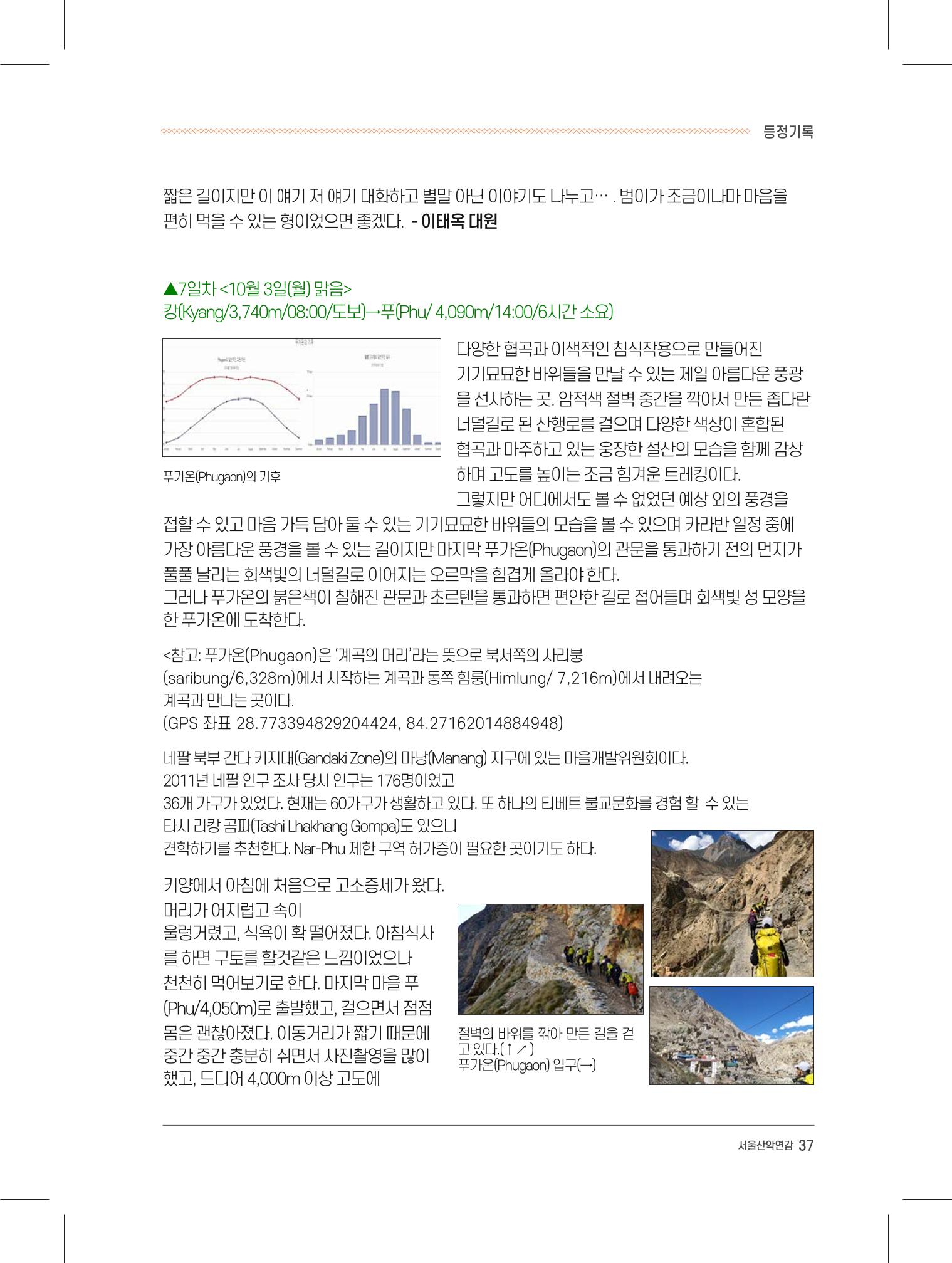 서울시산악연감13호내지 37페이지