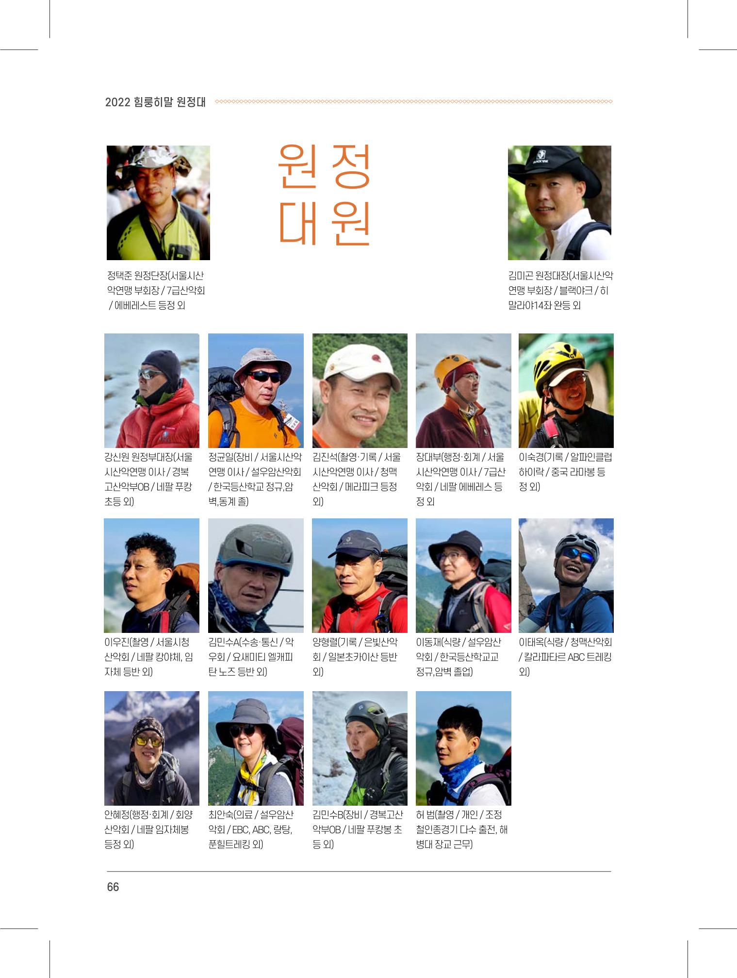 서울시산악연감13호내지 66페이지