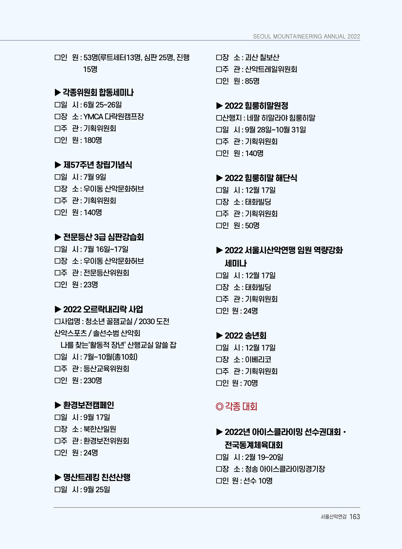 서울시산악연감13호통합본 163페이지